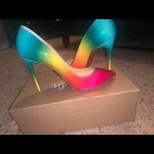 Christian Louboutin Rainbow PF Red Bottoms